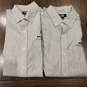 Pair of Mack Trucks Cutter & Buck Oxford Button Up Dress Shirt
